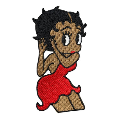 Afrocentric Woman Embroidered Iron-On Decoration