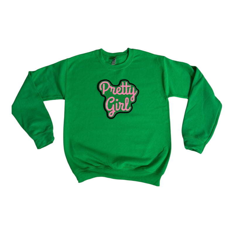 Pink/Green Pretty Girl Sweatshirt