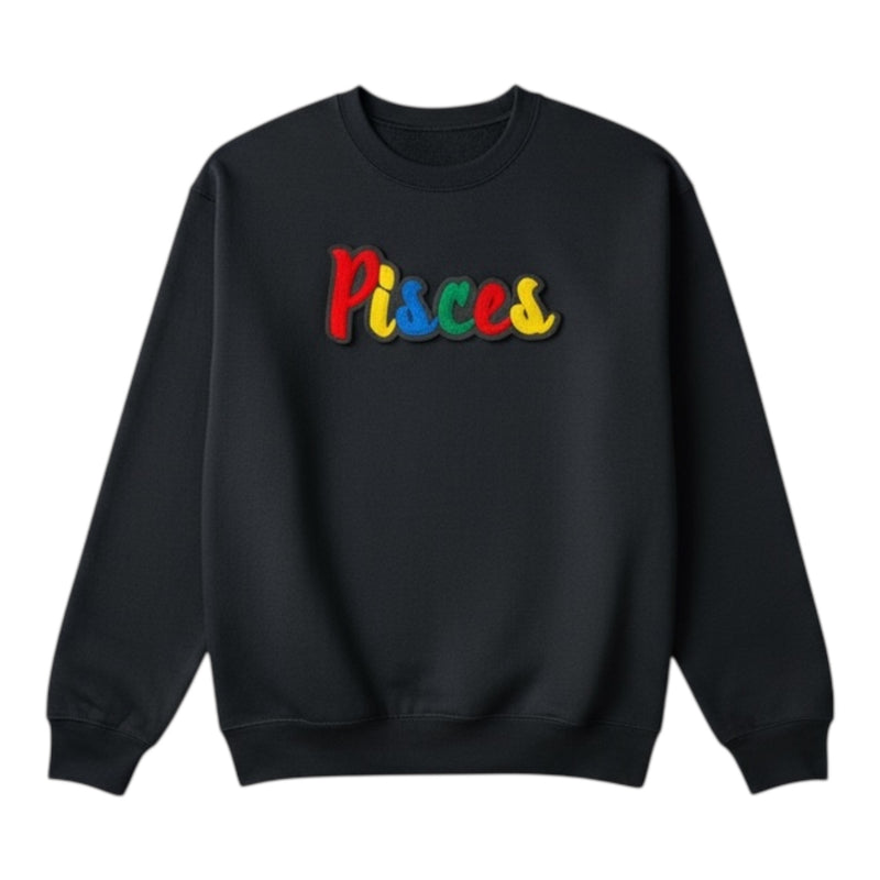 Black sweatshirt with &