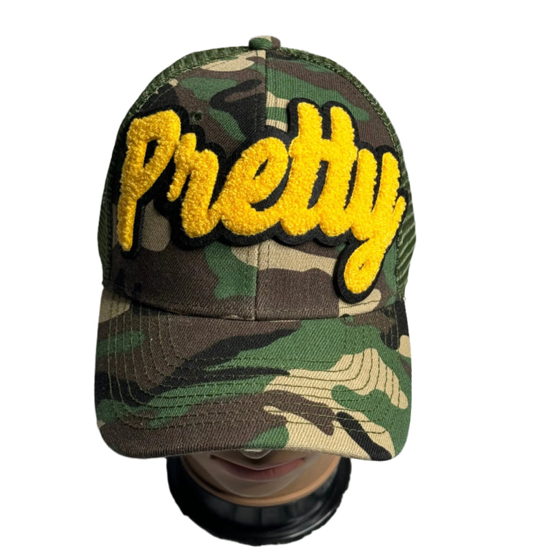Pretty Hat, Camouflage Print Trucker Hat with Mesh Back - Reanna’s Closet 2