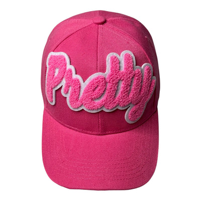 Pretty Baseball Cap (Pink/White)