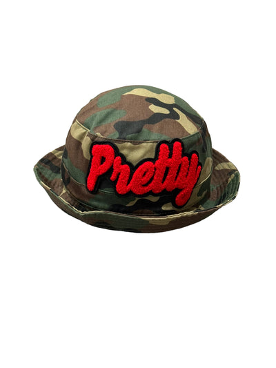 Pretty Bucket Hat Camouflage/Red