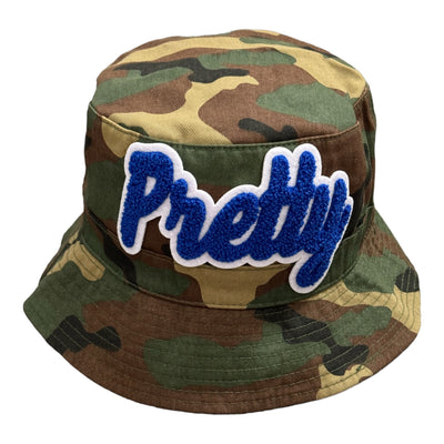 Camouflage Print Pretty Bucket Hat (Royal Blue/White) Reanna’s Closet 2