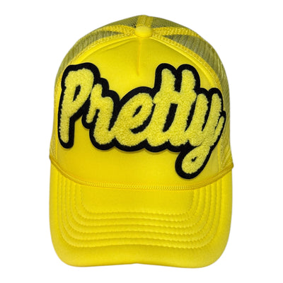 Pretty Foam Trucker Hat (Yellow/Black)