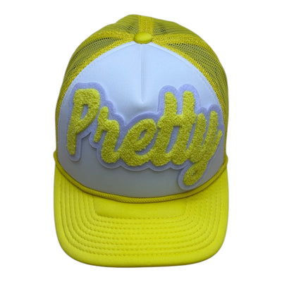 Pretty Foam Trucker Hat (Yellow/White)