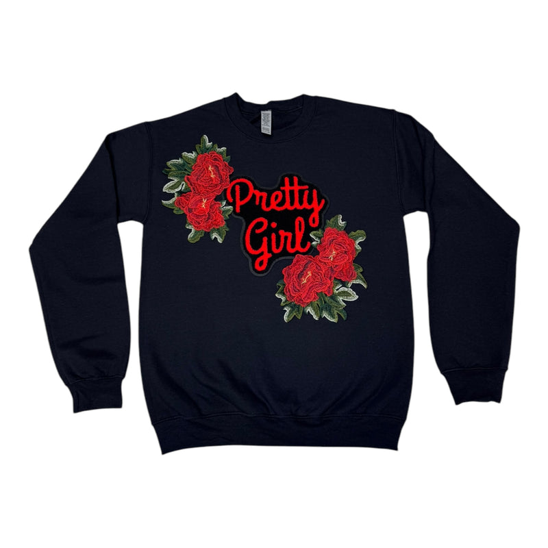 Pretty Girl Sweatshirt (Black/Red)