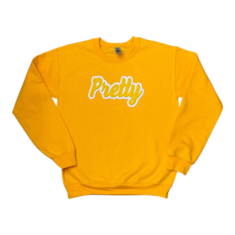 Pretty Sweatshirt Gold/White