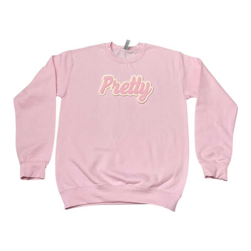 Pretty Sweatshirt (Light Pink/Cream)