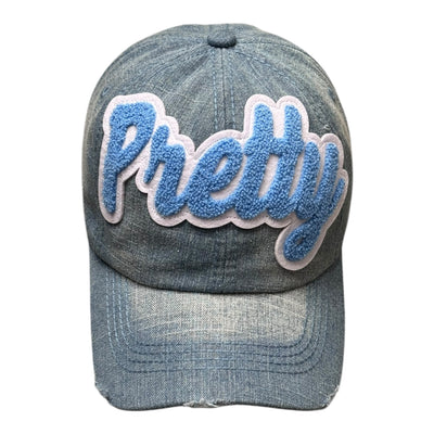 Pretty Trucker Hat (Blue/White/Denim)