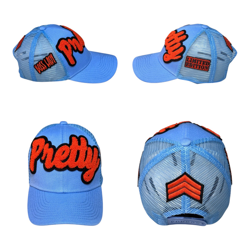 Pretty Trucker Hat Carolina Blue