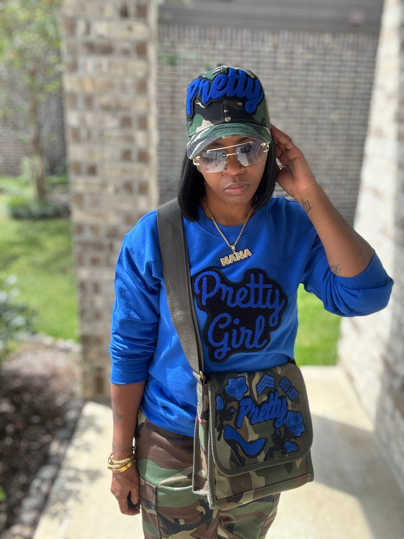 Reanna wearing Royal Blue Pretty Girl Set