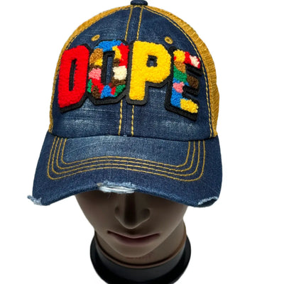Remixed Dope Hat, Distressed Trucker Hat with Mesh Back - Reanna’s Closet 2