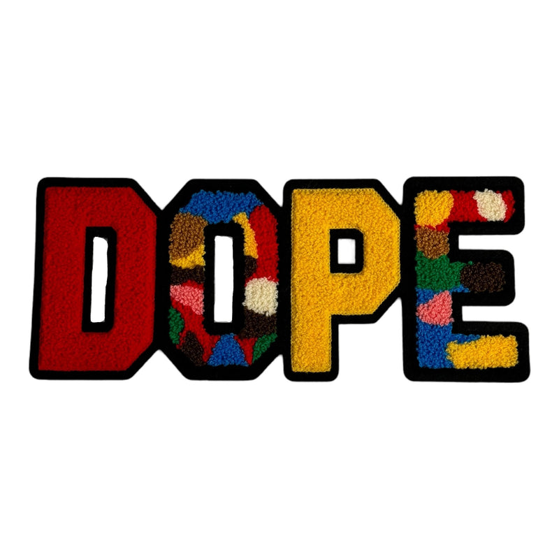 Remixed Camo Chenille DOPE Patch (10.5 inch)