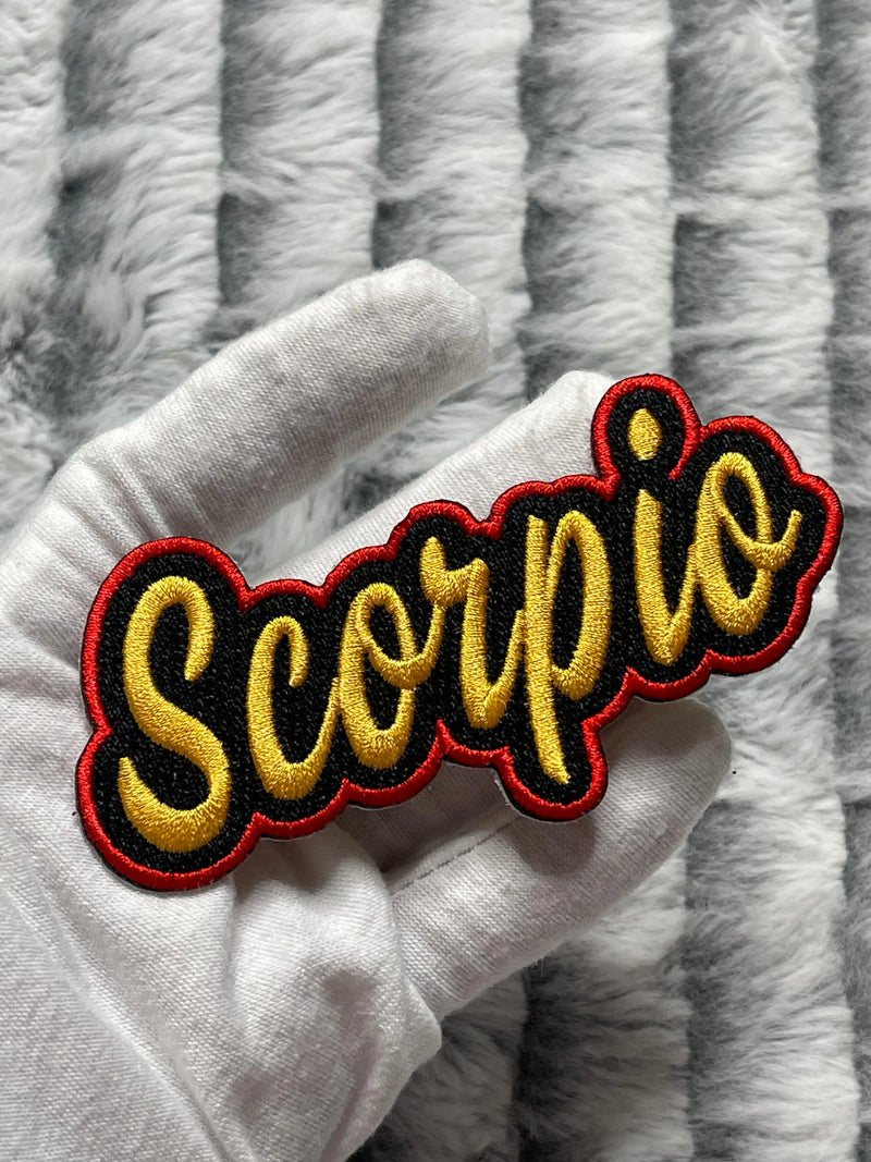 Scorpio Patch, 4” Embroidered Patch, Iron on Patch - Reanna’s Closet 2