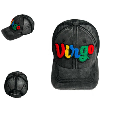Virgo Hat, Distressed Trucker Hat with Mesh Back - Reanna’s Closet 2