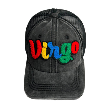 Virgo Hat, Distressed Trucker Hat with Mesh Back - Reanna’s Closet 2