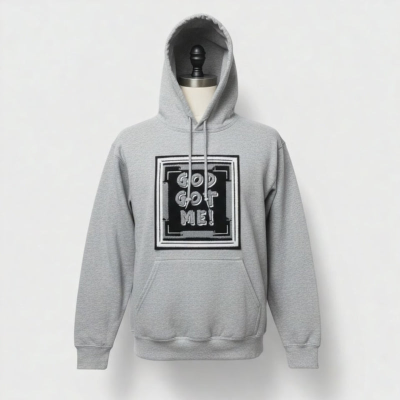 God Got Me Hoodie (Light Gray) for Stylish Comfort